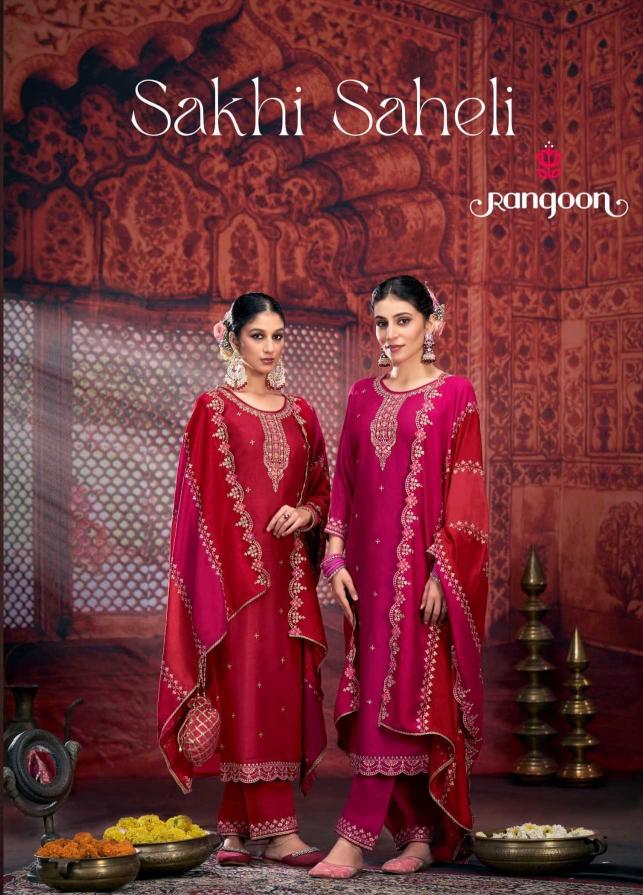 rangoon sakhi saheli series 5531-5532 Silk wholesale readymade salwar kameez in surat