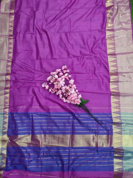 Rutrang vol 85 designer Cotton silk  saree with pallu and blouse piece 