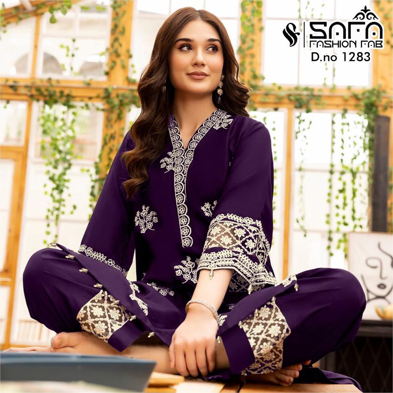 safa fashion sf-1283 georgette wholesale readymade salwar kameez in surat