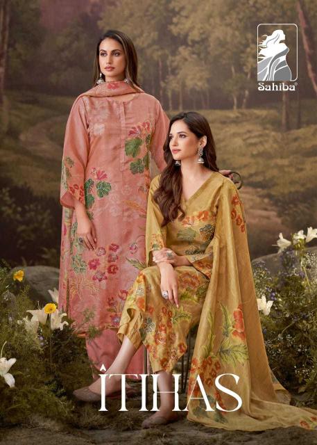 sahiba itihas simmer tissue digital print wholesale salwar kameez in surat