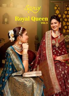 Saroj Royal Queen vol-5 series 1001-1005 Satin silk saree