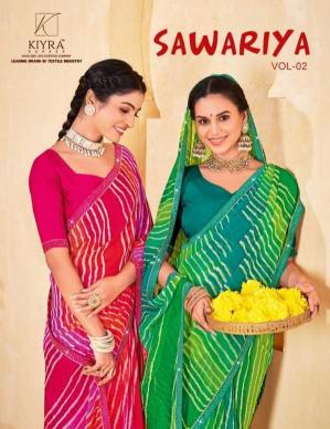 sawariya vol 2 by kiyra fashionable chiffon saree for women