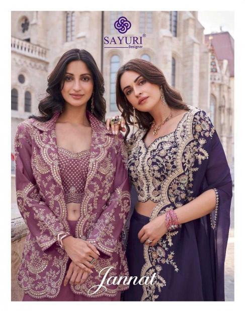 sayuri jannat series 5575-5576 real premium silk wholesale kurti in surat 