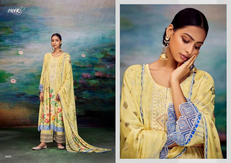 shakino vol 184 by heer kimora 9401-9406 occasion wear pakistani unstitch 3pcs dress