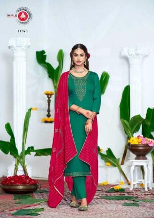 triple a star light series 11971-11976 Jam Silk Cotton wholesale salwar kameez in surat