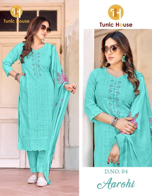 tunic house aarohi series 01-06 cotton readymade suit 