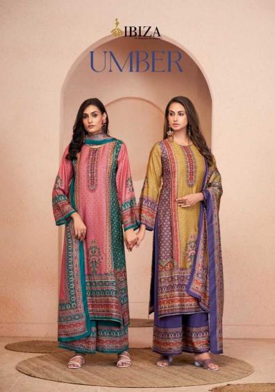 umber by ibiza muslin elegance style pakistani dress material