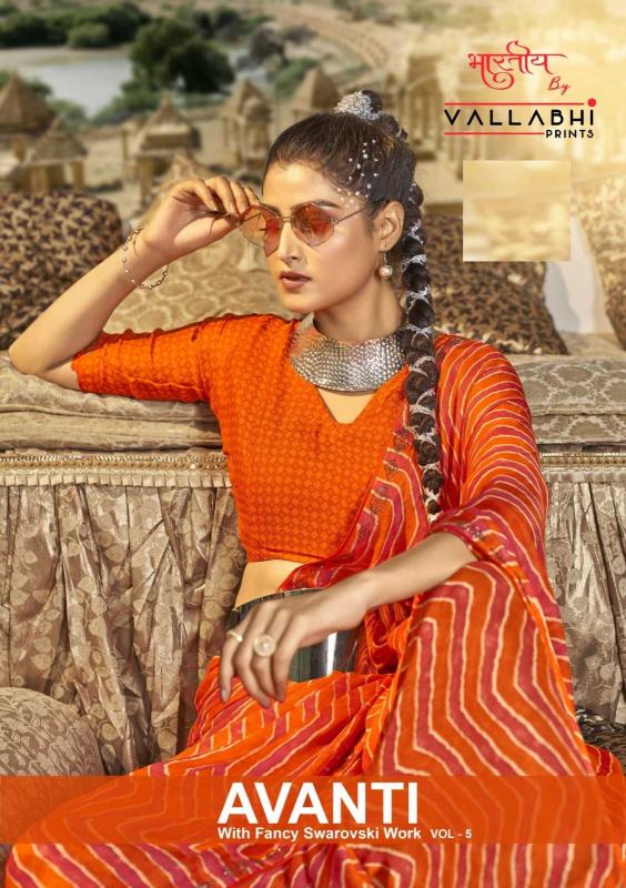 vallabhi avanti vol 5 series 161192-161197 georgette wholesale saree in surat 