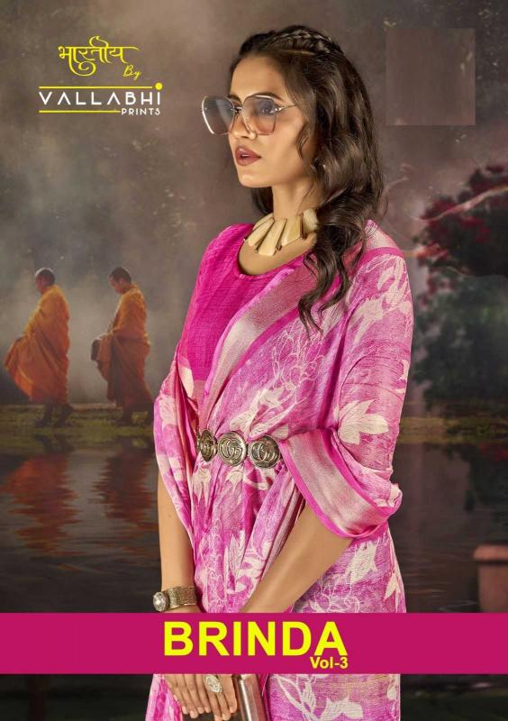 vallabhi brinda vol 3 series 161224-161229 chiffon wholesale saree in surat 