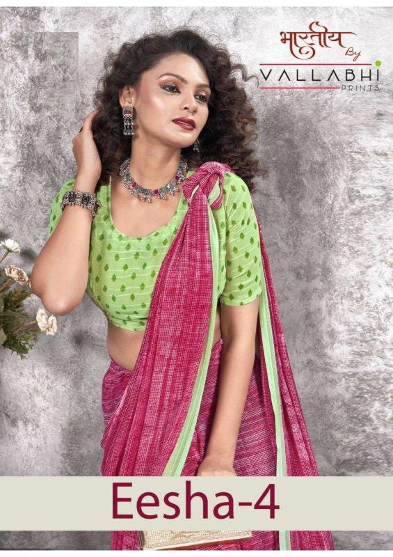 vallabhi prints eesha vol 4 series 28821-28826 georgette saree