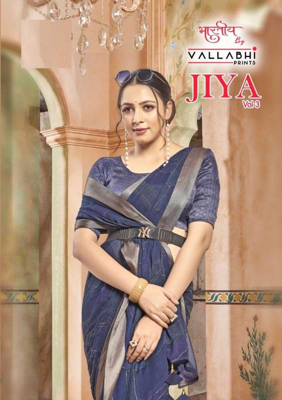 vallabhi prints jiya vol 3 series 161290-161295 georgette wholesale saree in surat 