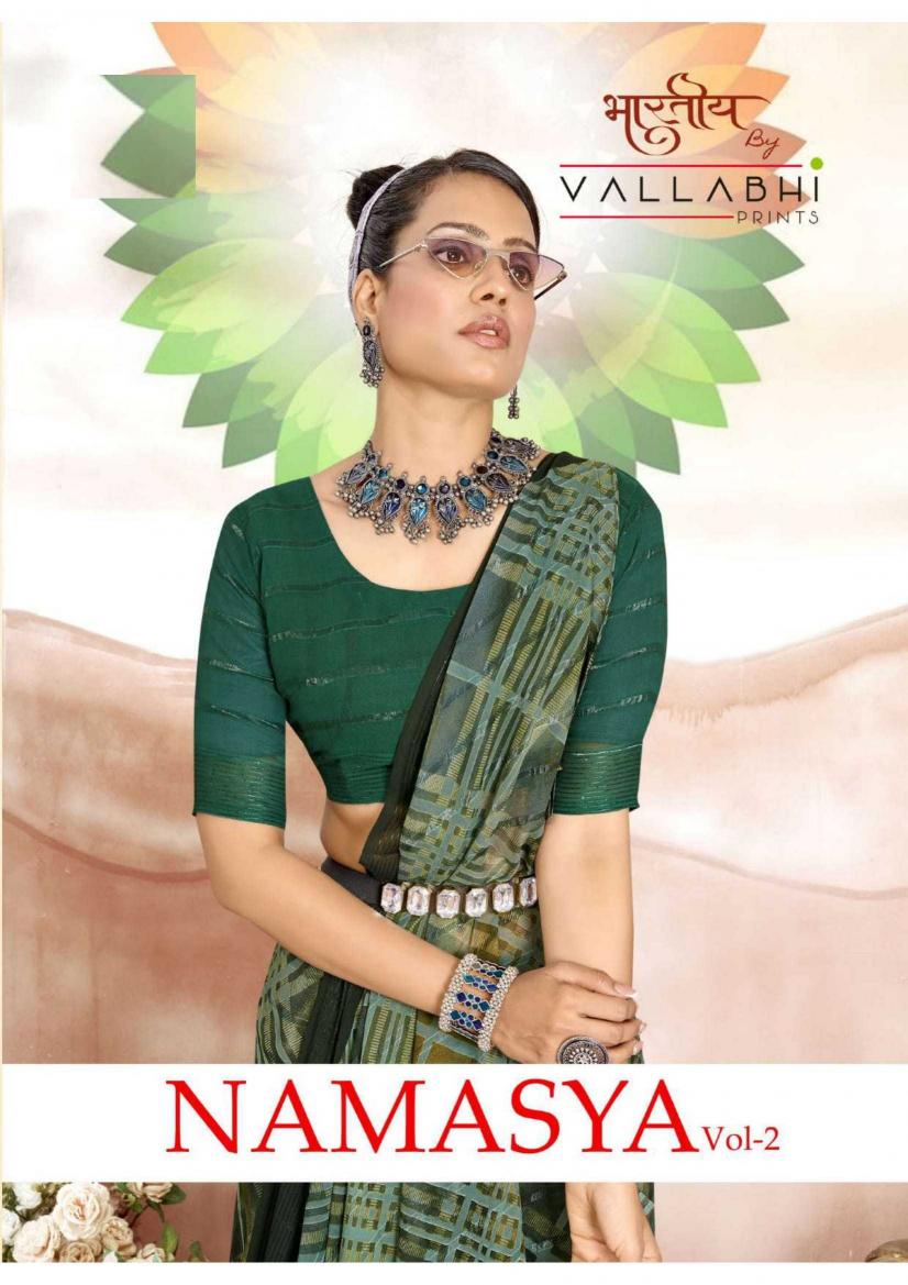 vallabhi prints namasya vol 2 series 29081-29086 georgette saree