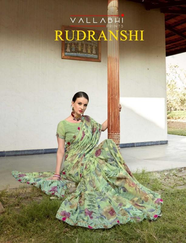 vallabhi prints rudranshi series 26911-26916 georgette saree