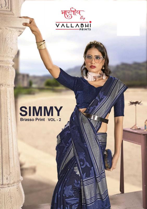 vallabhi prints simmy vol 2 series 161166-161171 brasso wholesale saree in surat 