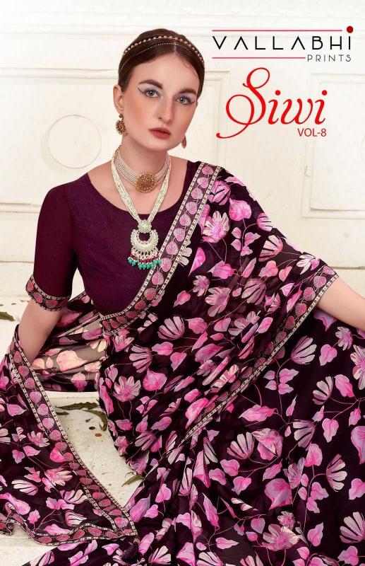 vallabhi siwi vol 8 series 22771-22776 georgette saree