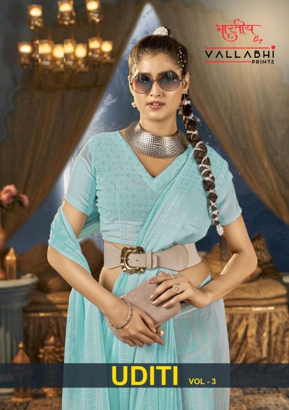 vallabhi uditi vol 3 series 161198-161203 georgette wholesale saree in surat 