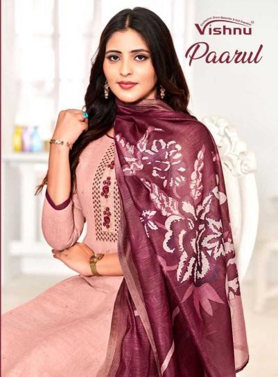 vishnu paarul series 66001-66012 linen wholesale salwar kameez in surat