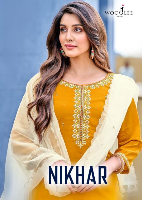 Wooglee nikhar series 2001-2006 pure viscose silk wholesale readymade salwar kameez in surat