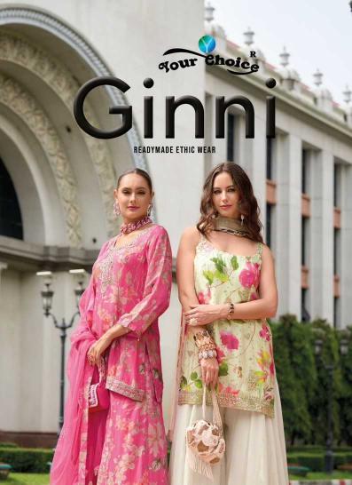 your choice ginni series 1001-1004 Heavy Chinon wholesale readymade salwar kameez in surat