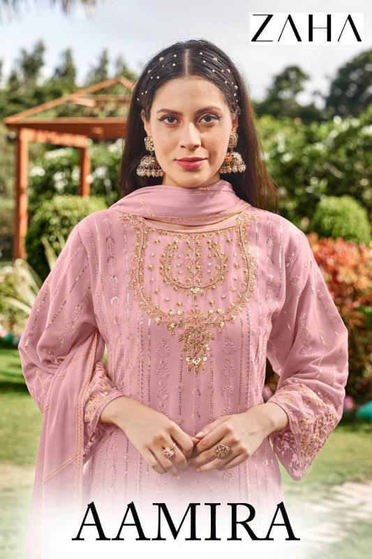 zaha aamira series  1001-A to 1001-D Georgette pakistani salwar kameez in surat 