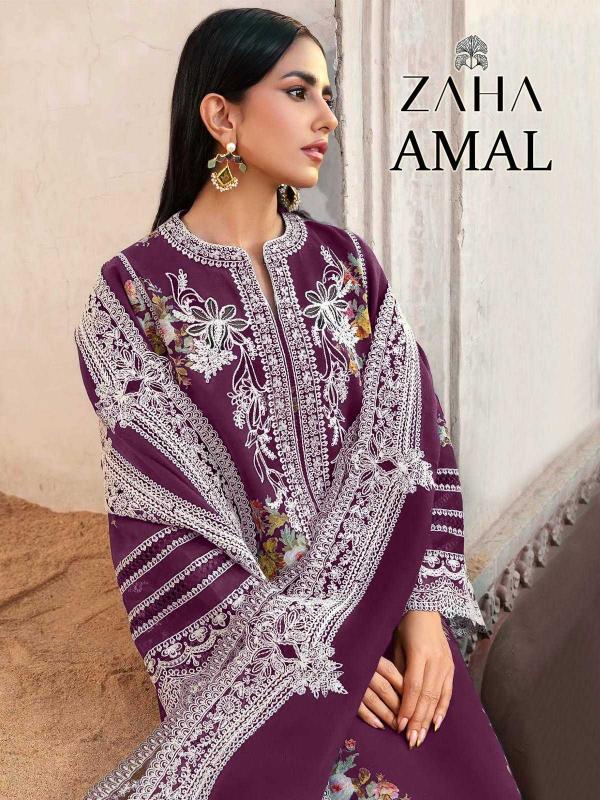 zaha amal 10356 pure cambric cotton  wholesale salwar kameez in surat