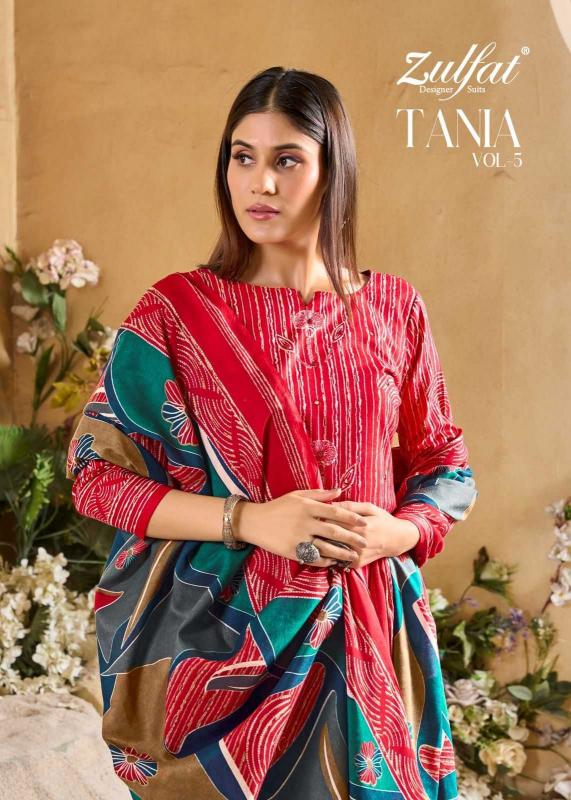 zulfat tania vol 5 series 572001-572006 Pure Cotton wholesale salwar kameez in surat