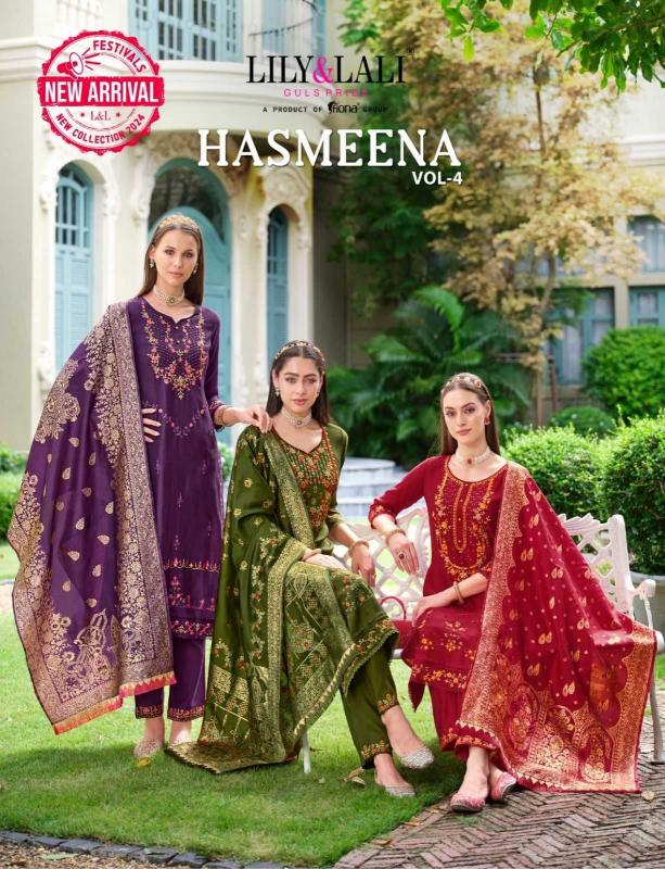 Lily and Lali Hasmeena Vol 4 Series 22201 to 22206 Viscose, wholesale readymade salwaar kameez in surat