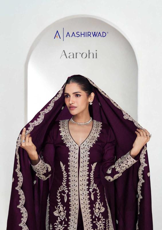 Aashirwad Creation Aarohi Series 10057-10060 Ready-made Silk Party Wear Suits for Women 