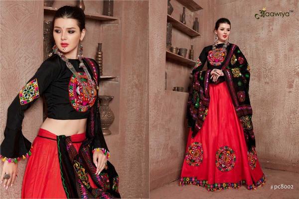 Aawiya Rajwadi Vol 2 D no 8002 Art Silk Navratri Lehenga Choli - Wholesale Catalog