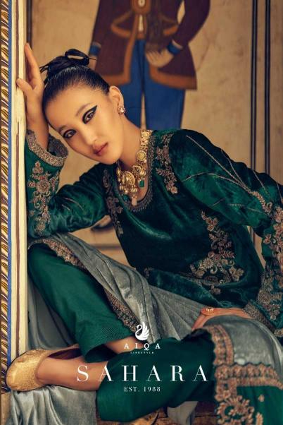 aiqa lifestyle sahara series 1121-1127 PURE VELVET wholesale readymade salwar kameez in surat