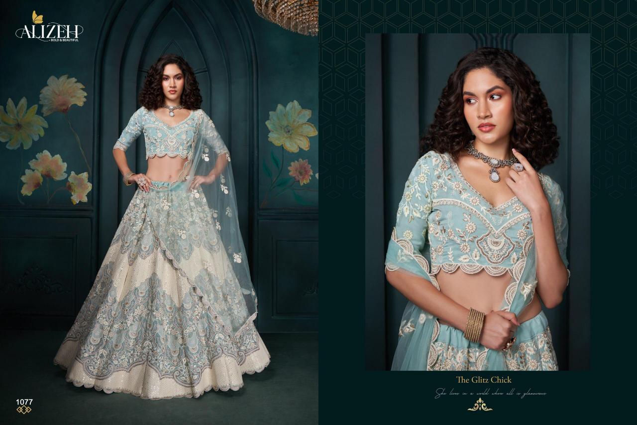 Alizeh Wedding Affair Vol. 3: series 1077 to 1080 Exquisite Lehenga Choli Collection for Your Dream Wedding