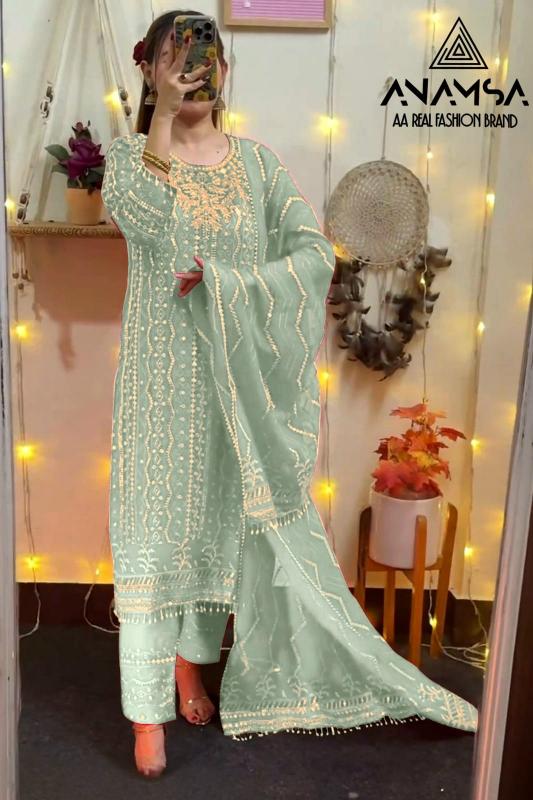 Anamsa 518 Georgette Pakistani Salwar Kameez Elegant Ethnic Wear In Wholesale