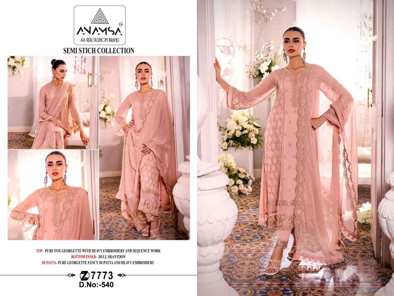 ANAMSA 540 Pakistani Suit - Elegant & Stylish Designer Wear | Shop Now