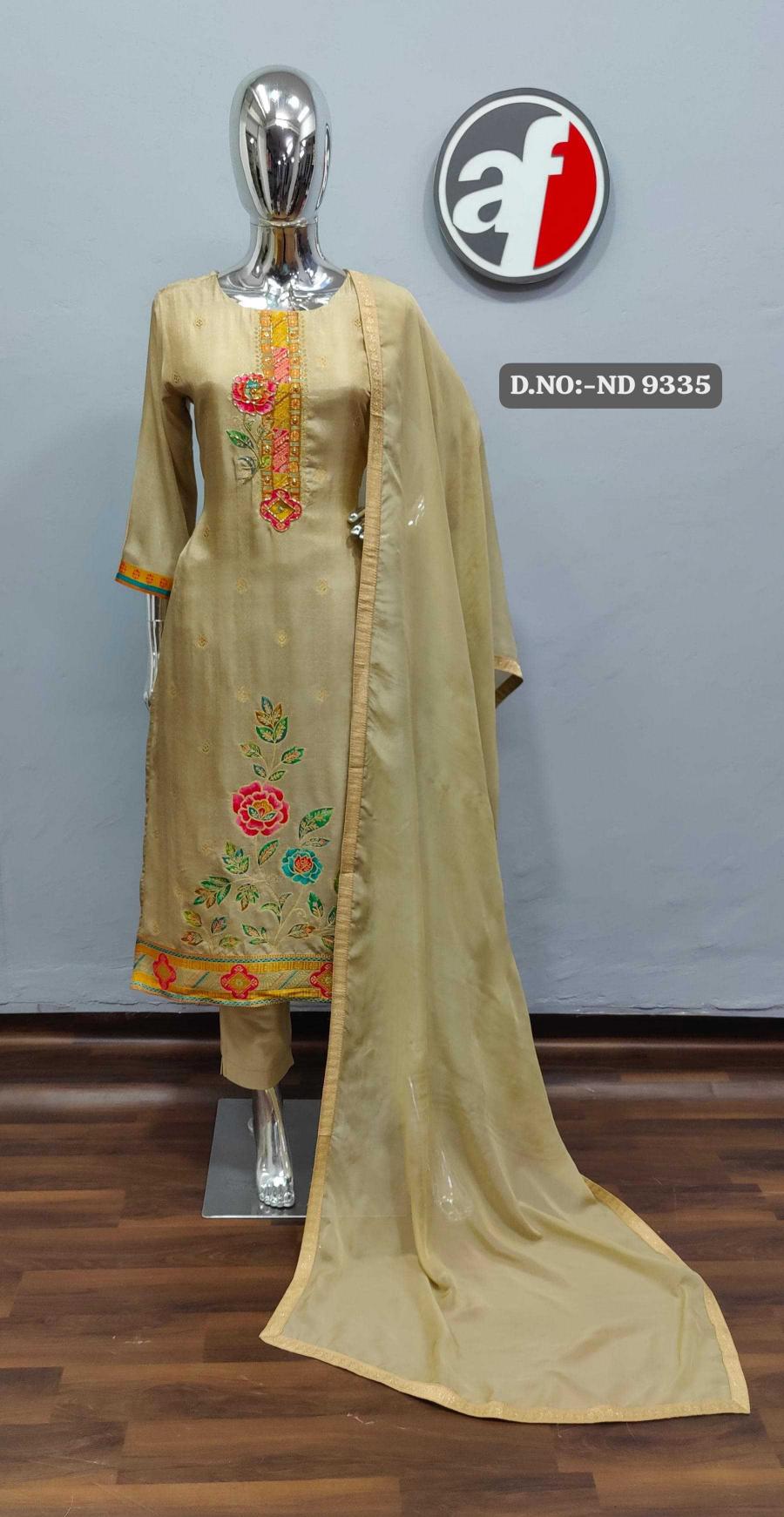 anju fab 9335 russian silk  wholesale readymade salwar kameez in surat