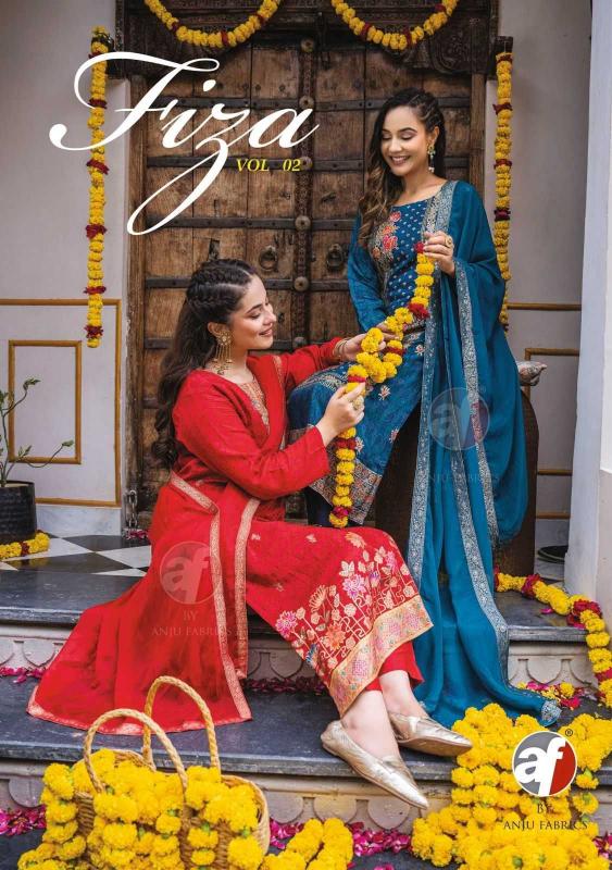 anju fab fiza vol 2 series 3921-3925 dola jacquard  wholesale readymade salwar kameez in surat