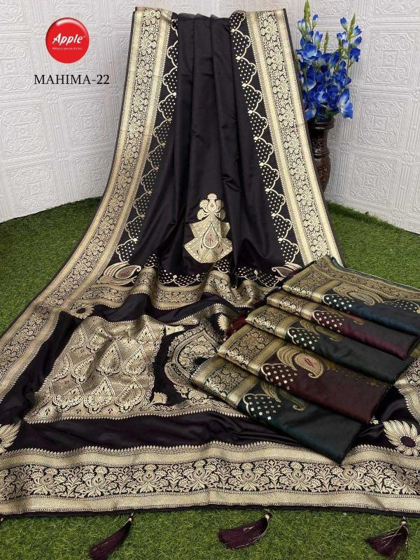 apple mahima SATIN SILK wholesale saree in surat 