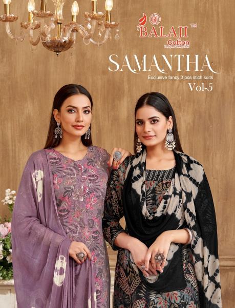 Balaji Samantha Vol-5 series 5001-5008 Heavy Capsule Rayon wholesale readymade salwar kameez in surat