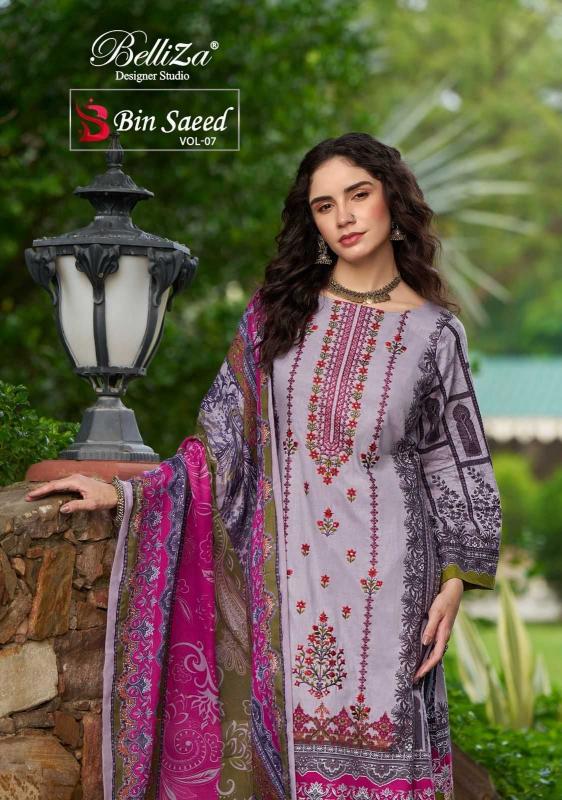 belliza bin saeed vol 7 series 965001-965008 Pure Cotton wholesale salwar kameez in surat