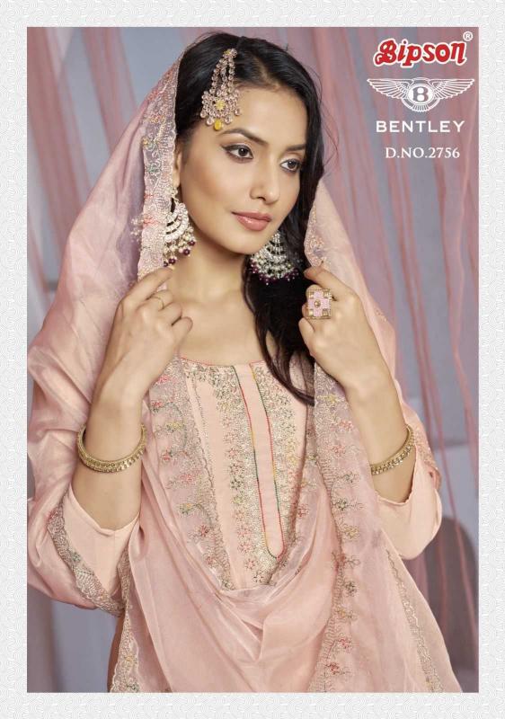 bipson prints bentley 2756 Pure Roman Silk wholesale salwar kameez in surat