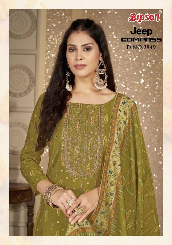 bipson prints jeep compass 2849 roman silk wholesale salwar kameez in surat