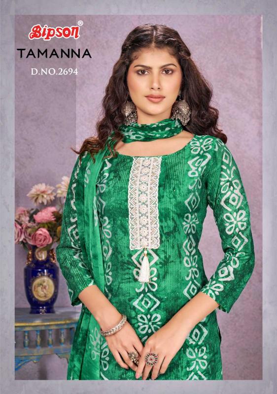 BIPSON  TAMANNA 2694 FASHION MODAL COTTON PRINT SUITS