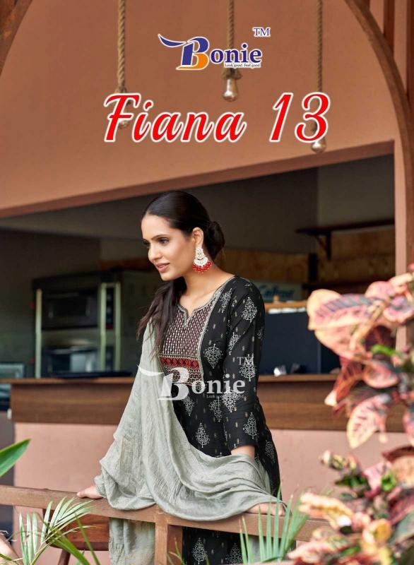 bonie fiana vol 13 series 1301-1308 RAYON 14KG  wholesale readymade salwar kameez in surat