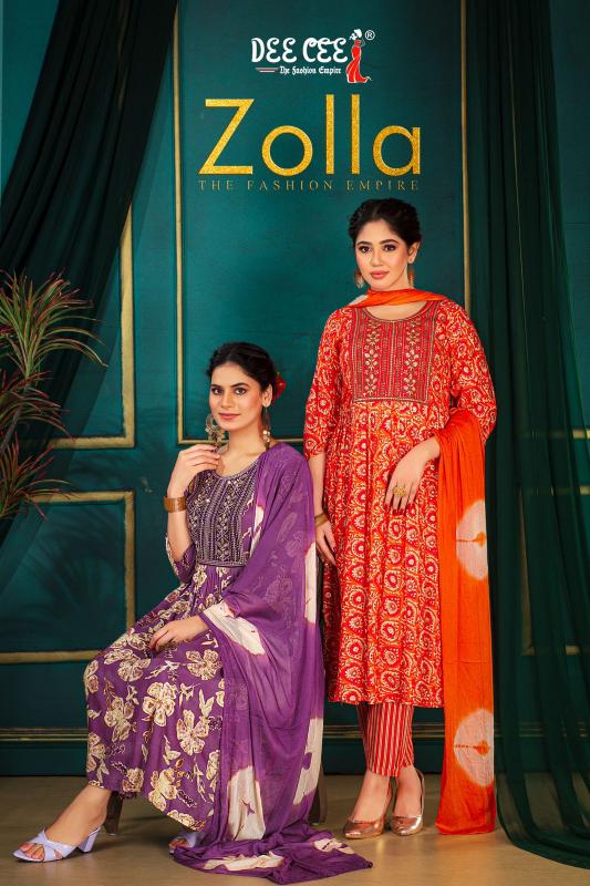 deecee zolla series 101-106 rayon wholesale readymade salwar kameez in surat