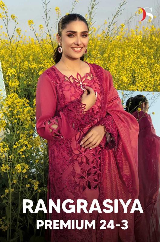  DEEPSY SUITS RANGRASIYA PREMIUM LAWN 24 VOL 3 SERIES 7071 TO 7074  PAKISTANI COTTON SUITS