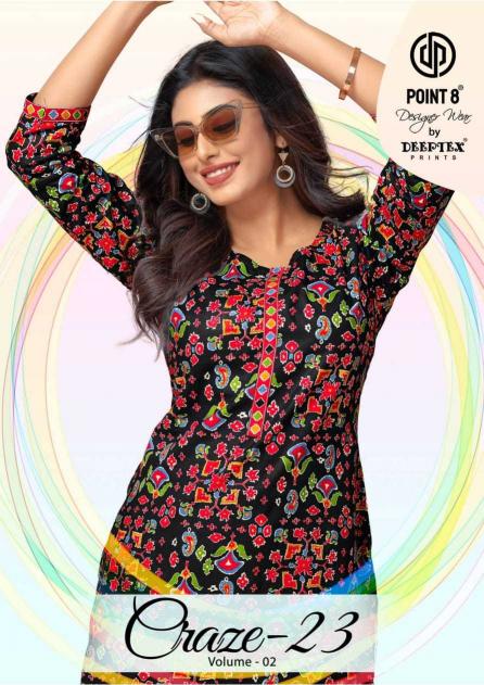 deeptex prints craze vol 2 series 2001-2010 cotton wholesale kurti in surat 