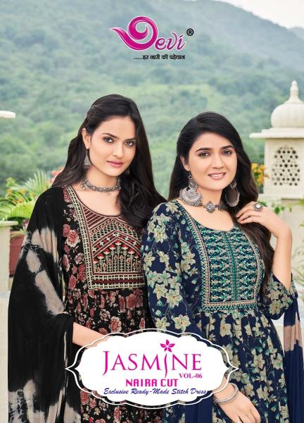 Devi Jasmine Vol-6 series 6001-6008 Heavy Rayon  wholesale readymade salwar kameez in surat