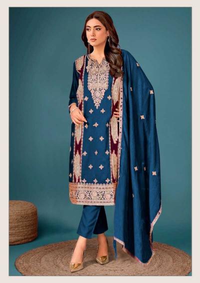 dinsaa 294 VELVET WITH EMBROIDERY wholesale salwar kameez in surat