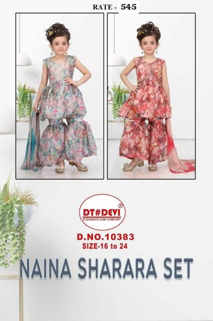 dt devi 10383 naina sharara JIMMY CHU PRINT wholesale readymade salwar kameez in surat