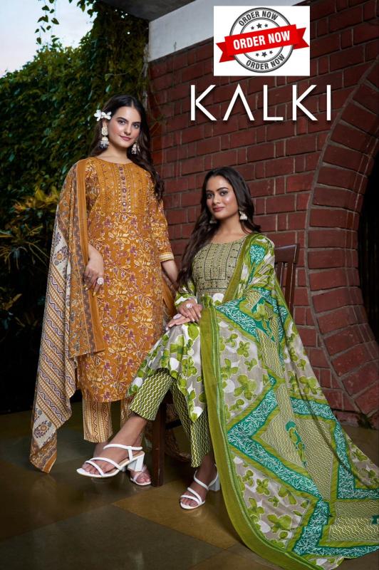 Fashion Talk KALKI VOL-1 series 101-108 MALAYSIAN COTTON wholesale readymade salwar kameez in surat