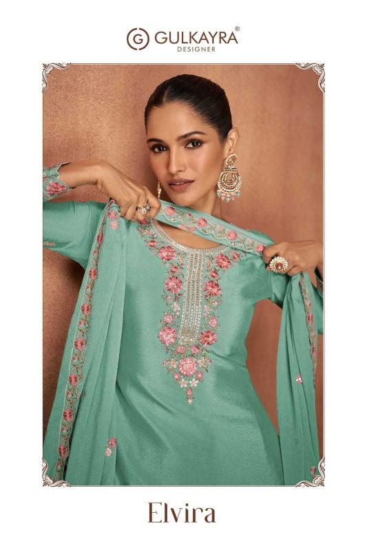 gulkayra elvira series 7488 Real Chinon wholesale readymade salwar kameez in surat